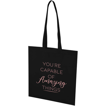 EcoSeal tradycyjna torba na zakupy z włókniny z recyklingu o pojemności 6 l z certyfikatem GRS