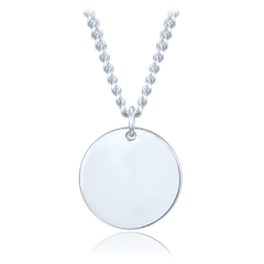 MINET Stosowny naszyjnik srebrne z kółeczkiem