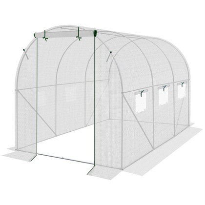 Szklarnia tunel ogrodowy PE 300x200x200cm biały