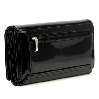 Portfel damski skórzany PIERRE CARDIN 07 SHINY 102 Czerwony