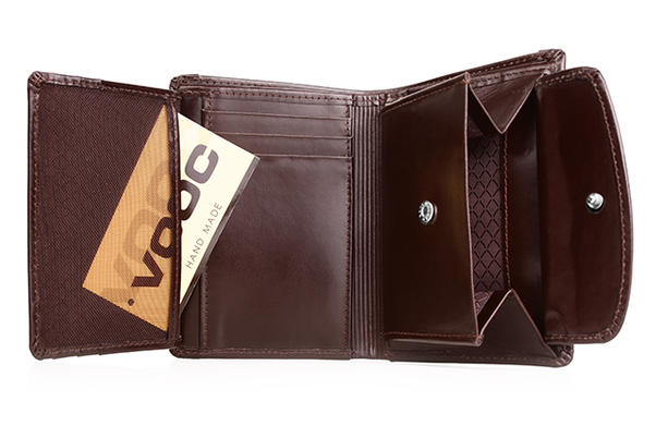 Portfel ze skóry męski KEMER VOOC PPM5 Czarny