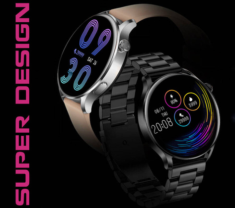 SMARTWATCH Rubicon RNCE81 - WYKONYWANIE POŁĄCZEŃ, PULSOKSYMETR (sr045c)