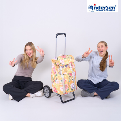 Wózek na zakupy ANDERSEN Alu Star Basil Bloom