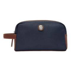Kosmetyczka Button Navy & Brown