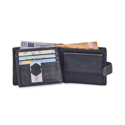 Portfel męski skórzany PELLUCCI GW-1953 RFID czarny