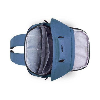 Walizka Delsey Securban Miejski niebieski plecak na laptopa 15.6"