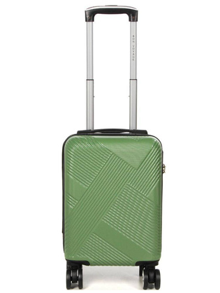 LYS Paris Cali Mała twarda zielona walizka kabinowa na kółkach 45 cm