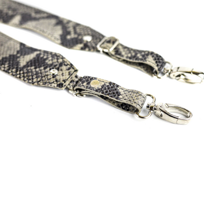 T-12 Torebka franczeska M - print wężowy szary KEMER