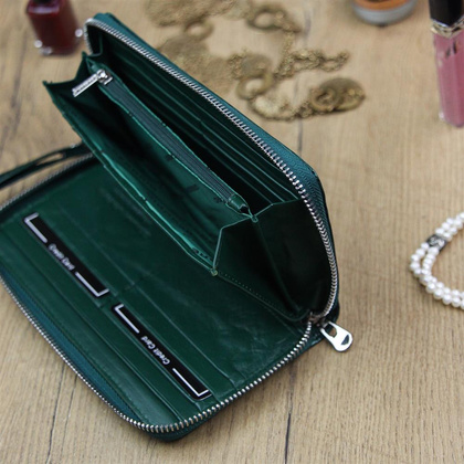 Portfel damski skórzany PELLUCCI PT-119 Zielony