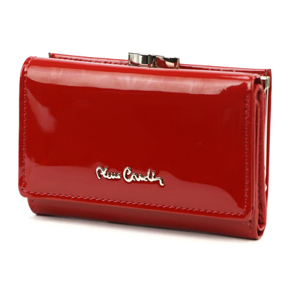 Portfel damski skórzany PIERRE CARDIN 07 SHINY 117 Beżowy