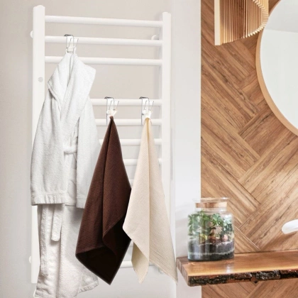 Haczyk wieszak na grzejnik łazienkowy pokojowy drabinkowy kaloryfer 4 sztuki