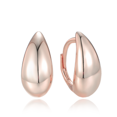 MINET Nowoczesne srebrne kolczyki krople