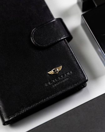 Duzy portfel meski ze skory naturalnej