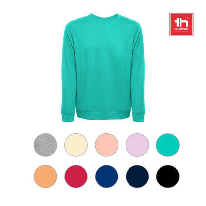 THC COLOMBO. Bluza (unisex) z włoskiego materiału frotte bez zapięcia