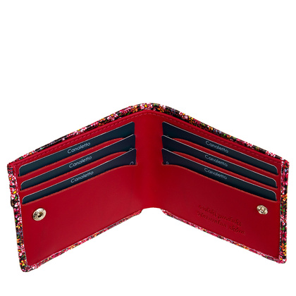 Mały portfel skórzany BajuBaj czerwony PD1055Cs82 RFID