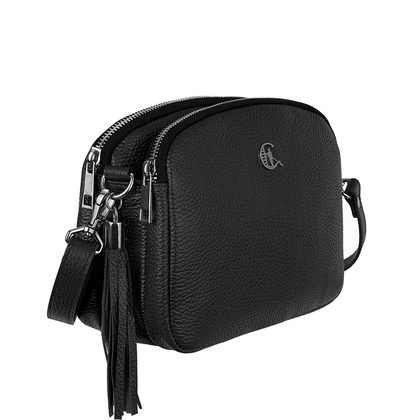 Mała torebka Canaletto z groszkowanej skóry licowej – klasyka i praktyczność na co dzień TD835