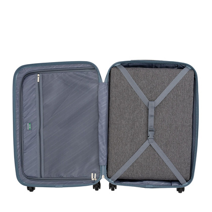 Średnia walizka PUCCINI PARIS ABS03B 7 Niebieska