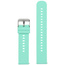 Pasek gumowy do zegarka U27 - miętowy/srebrny - 22mm