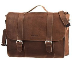 Skórzana torba na ramię BRØDRENE BL11XL jasny brąz listonoszka - min. zamówienie 20 / 50 / 100 szt.