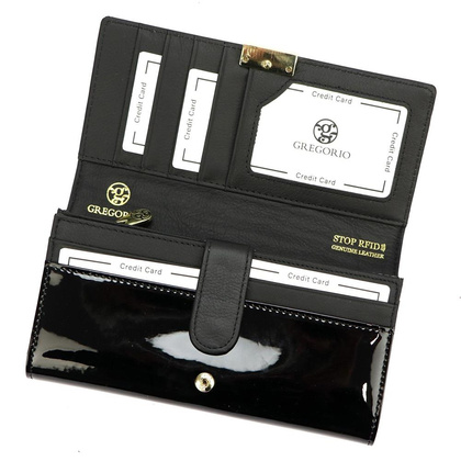 Portfel damski skórzany LS-102 Czerwony