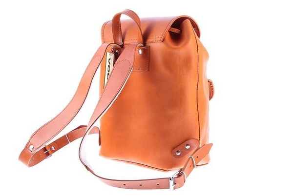 Duży plecak skórzany KEMER VOOC Vintage P38 brąz