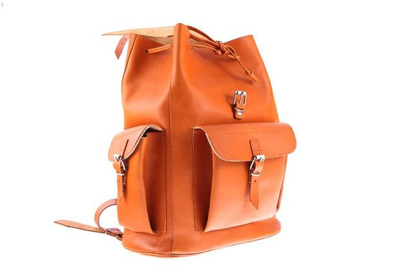 Ogromny plecak skórzany KEMER VOOC Vintage P40 koniak