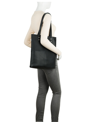 Torebka skórzana shopperka Canaletto z tłoczeniem – elegancja i funkcjonalność na co dzień TD865s246t1