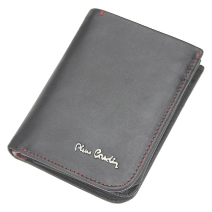 Portfel męski skórzany PIERRE CARDIN TILAK35 326 RFID Czarny / Czerwony