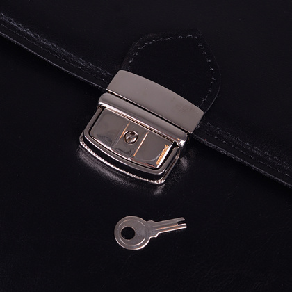 Teczka męska skórzana KEMER TS7-01-S2-1361 Czarna - min. zamówienie 20 / 50 / 100 szt.