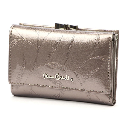 Nieduży skórzany portfel damski Pierre Cardin