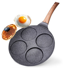 Patelnia do jajek granitowa 4 otwory BLACK&WOOD 26 cm