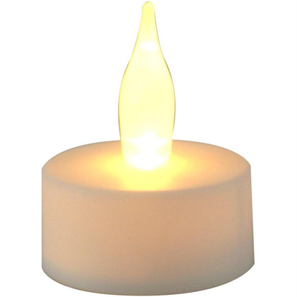 ZESTAW 4 ŚWIECZEK TEA LIGHT LED TIMER BIAŁY