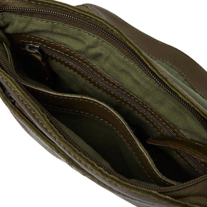 Listonoszka skórzana Cato Zielona - min. zamówienie 20 / 50 / 100 szt.