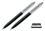 321 SET BPPC Zestaw (długopis i ołówek automatyczny) Sheaffer Sentinel czarny, wykończenia niklowane