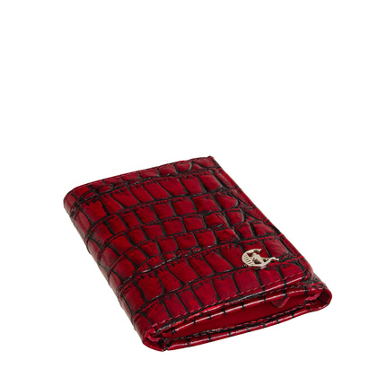 Czerwony portfel damski Canaletto croco PD1135s96 RFID