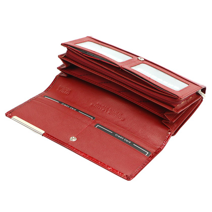 Portfel damski skórzany PELLUCCI BC-122 czerwony