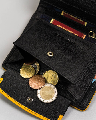 Skorzany sportowy portfel meski