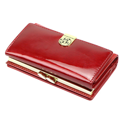 Portfel damski skórzany PELLUCCI NL-108 Czerwony