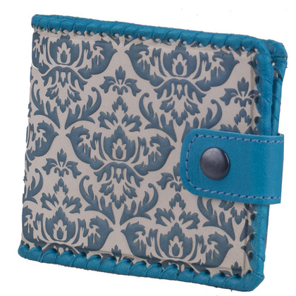 Portfel damski skórzany KEMER KGKM Niebieski - min. zamówienie 20 / 50 / 100 szt.