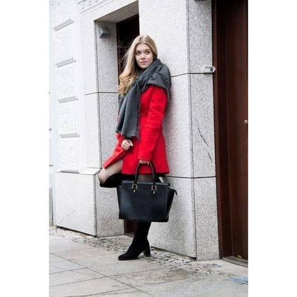 Torebka skórzana KEMER SOLIER FL11 Czarna - min. zamówienie 20 / 50 / 100 szt.