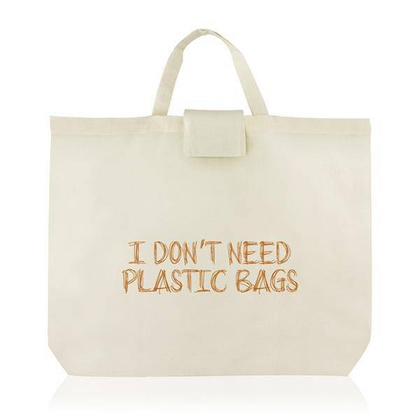 105g 100% Bawełniana składana torba na zakupy / Cotfold