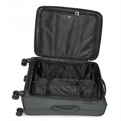 Średnia walizka PUCCINI KOS EM50255B 4B Szara