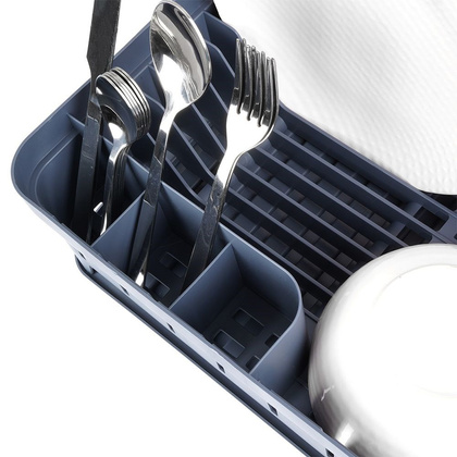 Suszarka na naczynia ociekacz do naczyń szara loft 39,8x31x12 cm