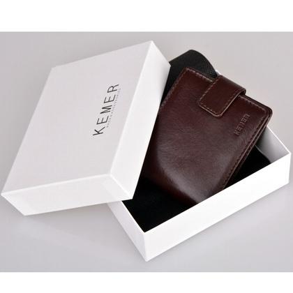 Portfel męski skórzany KEMER M 14 Brązowy - min. zamówienie 20 / 50 / 100 szt.