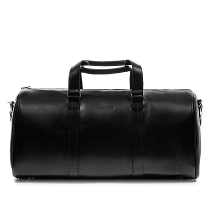 Torba podróżna za skóry naturalnej BRØDRENE smooth leather R20 czarny - min. zamówienie 20 / 50 / 100 szt.