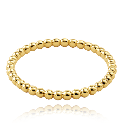 MINET Złoty pierścionek z kulkami Au 585/1000 rozm. 20 - 0,95g