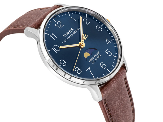 Zegarek Męski TIMEX Waterbury Classic Moon Phase TW2W75600 + BOX