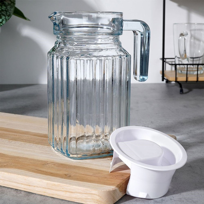 Dzbanek z pokrywką szklany 650 ml