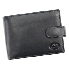 Portfel męski skórzany EL FORREST 892-67 RFID Czarny