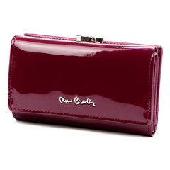 Portfel damski skórzany PIERRE CARDIN 07 SHINY 108 Fioletowy